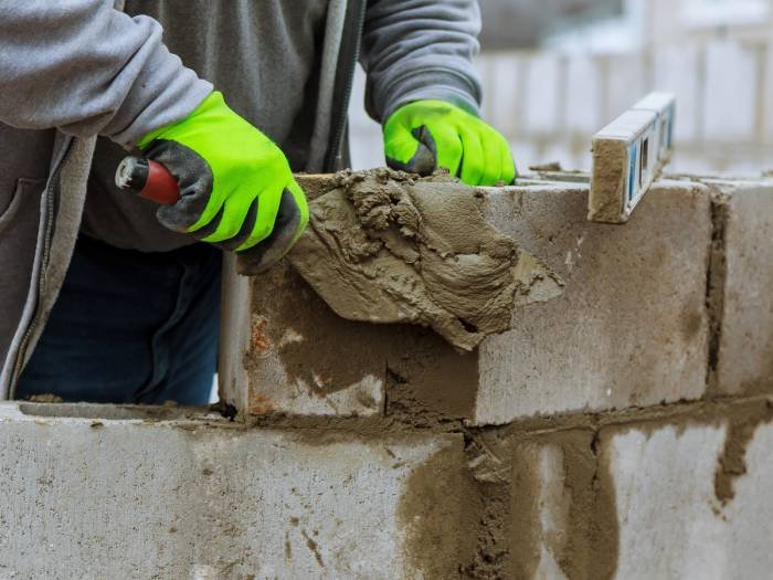 Travaux de maçonnerie générale